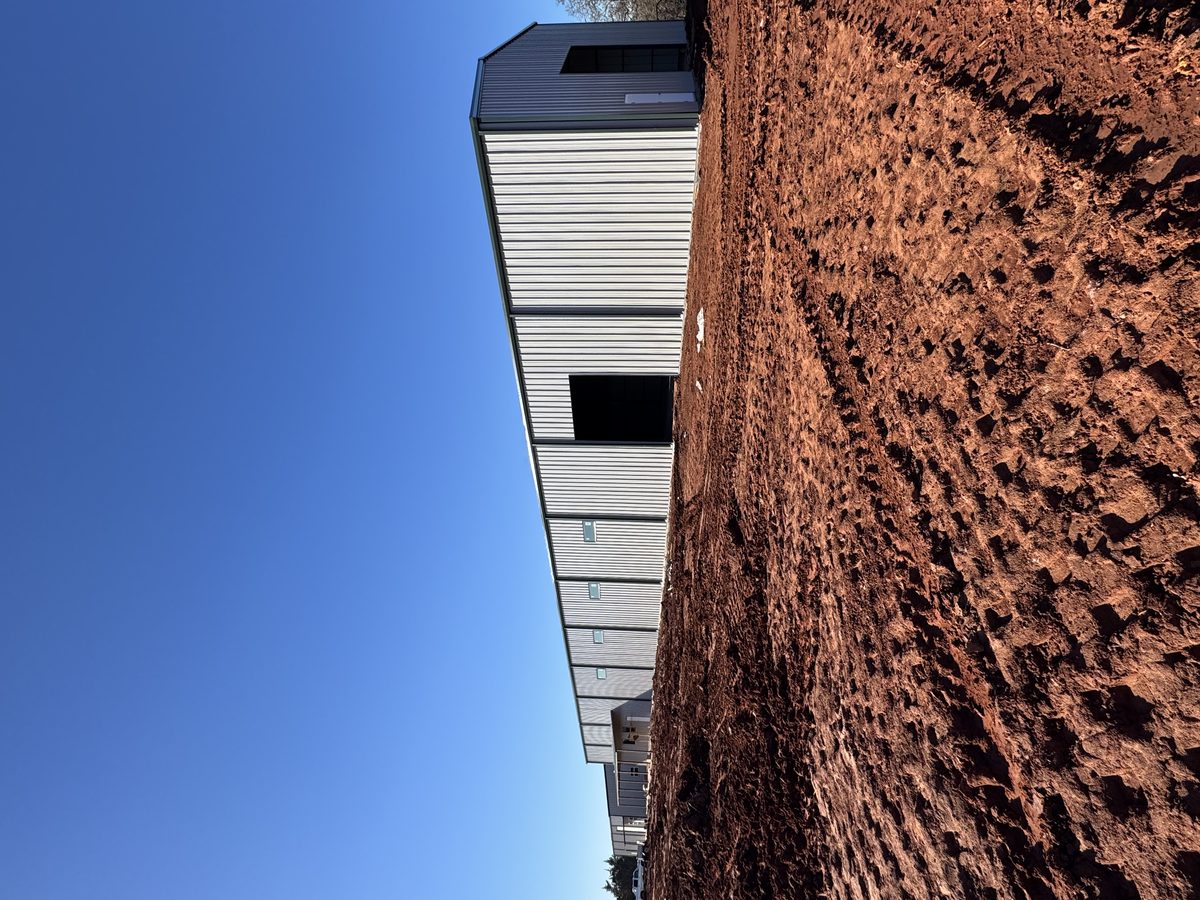 Oklahoma metal building dramatic sunset